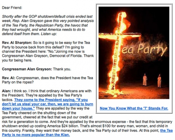 Tea Party KKK Tea Party KKK